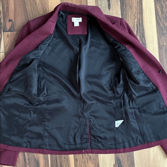 J. Crew Factory Burgundy Women's Blazer - Picture 7 of 7